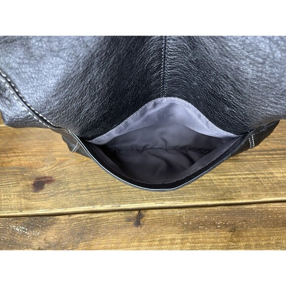 THE SAK Black Pebbled Leather Adjustable Crossbody/Shoulder Bag Purse - Picture 12 of 16